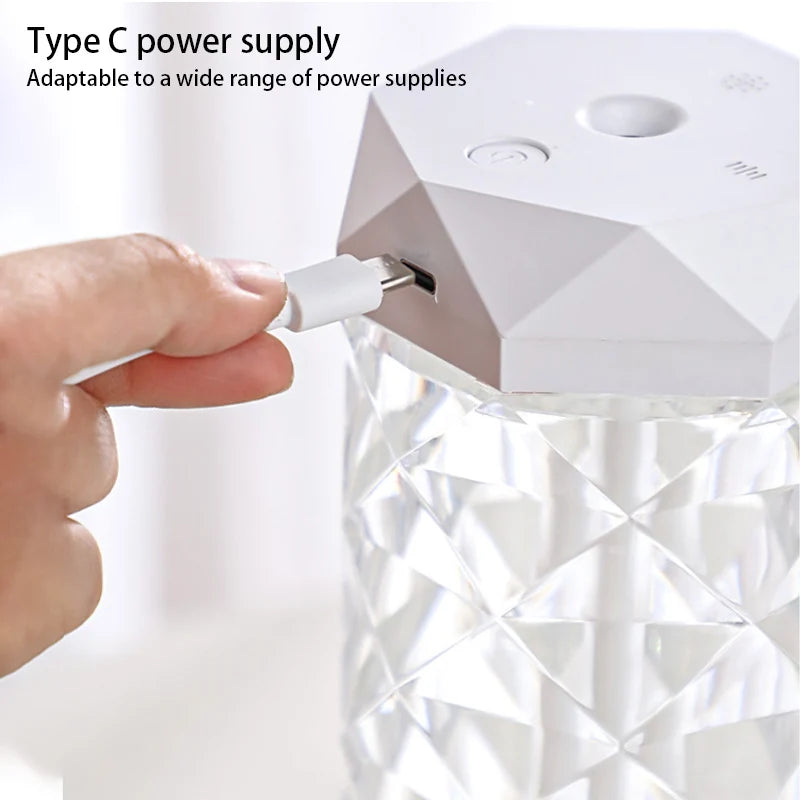 Umidificatore USB 400ML Diffusore Di Aromi Oli Essenziali Purificatore Nebbia RGB Luce Per Auto Casa E Camera Da Letto