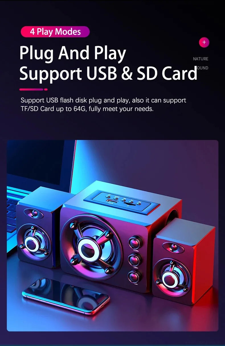 Barra Sonora Bluetooth HiFi 3D Con LED Colorati Per TV E Home Theater Immersiva Per Appassionati Cinema