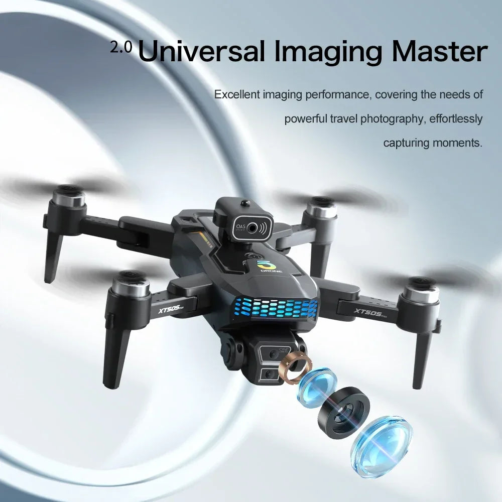 Drone Professionale GPS 8K Con Gimbal Tre Assi Brushless RC Quadricottero Ostacoli Fotocamera HD 4K 5G