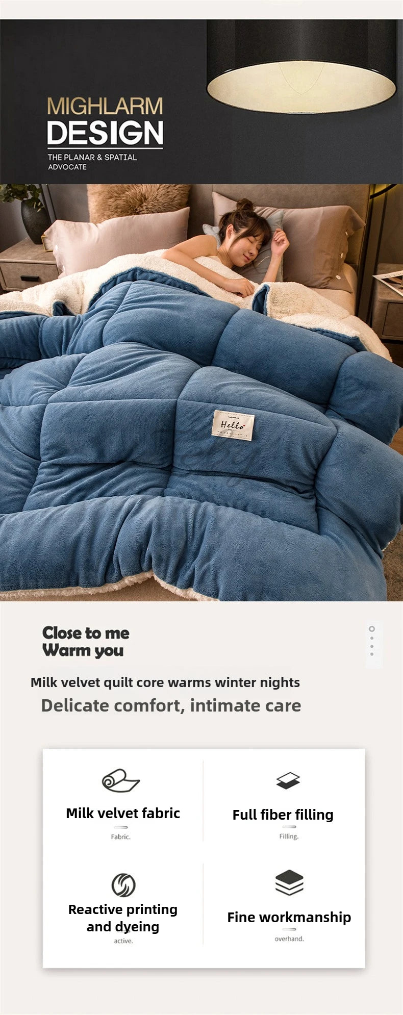 Coperta Ponderata In Pile Invernale Calda E Morbida Antipilling Rettangolare Grado A Per Letto Con Calore