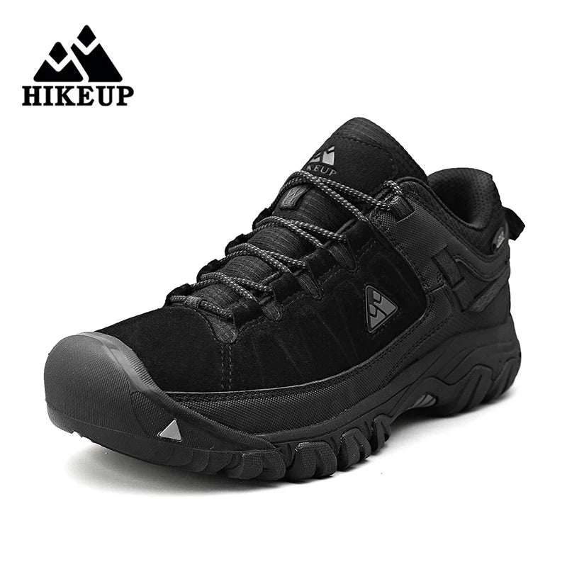 HikeUp Scarpe Da Trekking Per Uomini In Pelle Durevoli Alta Qualita Scarpe Da Arrampicata All Aperto Con Suola In Gomma