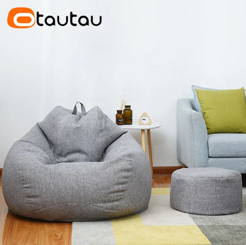 Sgabello Rotondo Diametro 30 Cm Altezza 20 Cm Pouf In Lino Ottomano Con Imbottitura Poggiapiedi Tatami Futon Puff JD001