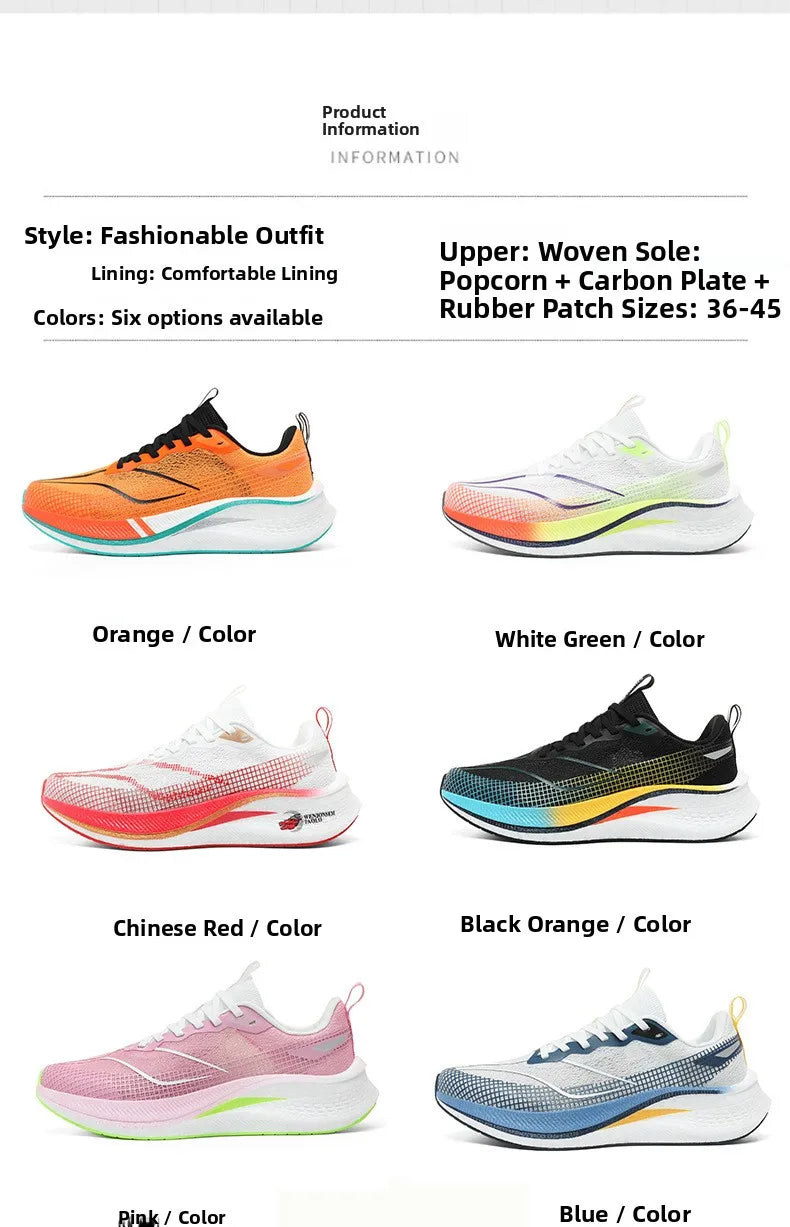 Scarpe Da Corsa Ultra Leggere E Traspiranti Con Piastra In Carbonio Per Uomo E Donna Da Competizione Comode Elastiche