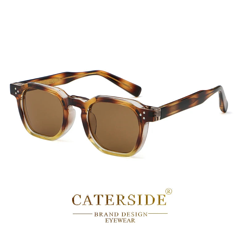 Occhiali Da Sole Retro Punk Quadrati Caterside Unisex Set Da 2 Pezzi Design Personalizzato Regalo Per Festival