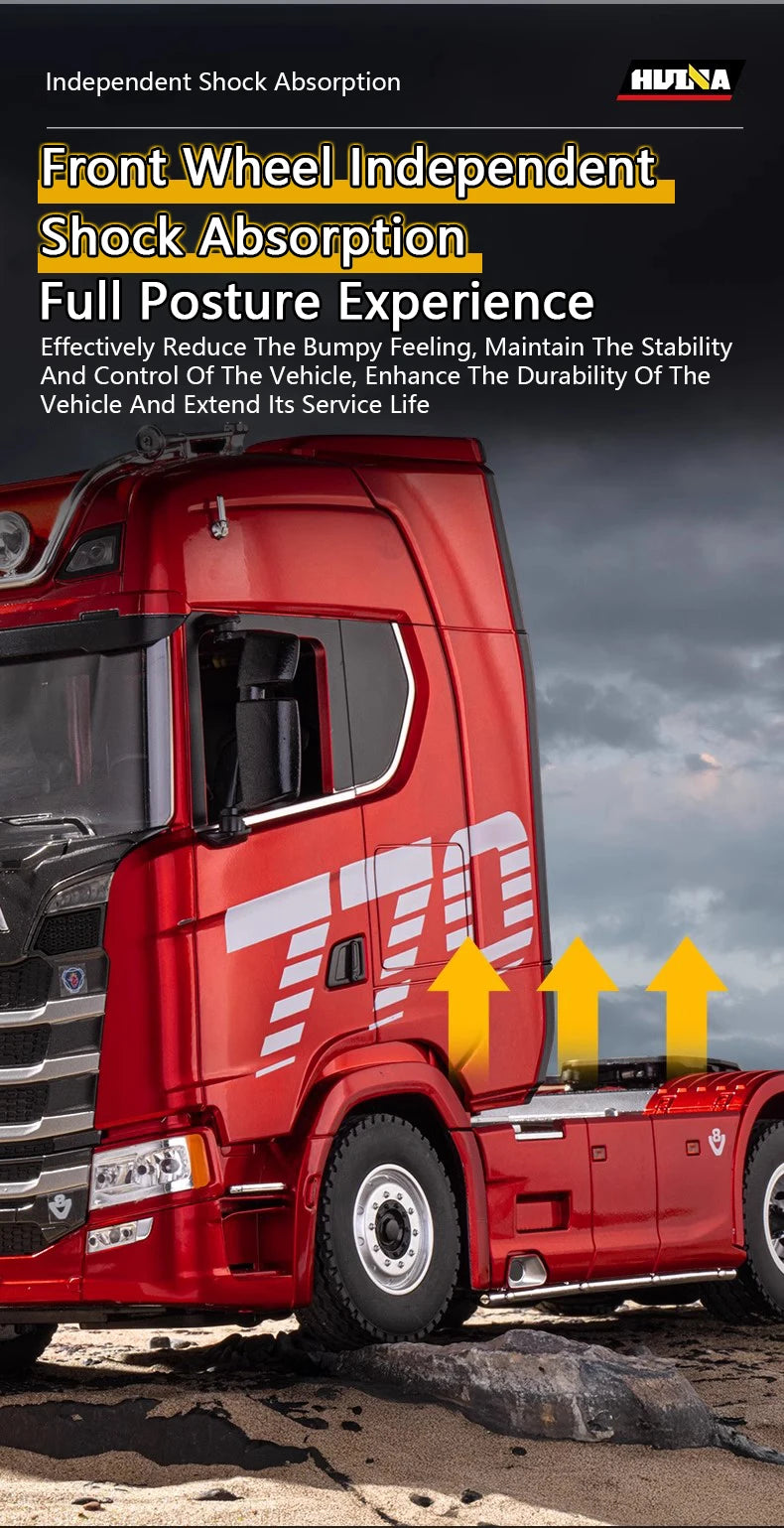 Huina 1501 770S RC Camion 1/18 2.4G Telecomando Con Luce E Suono Ingegneria Rimorchio Giocattolo