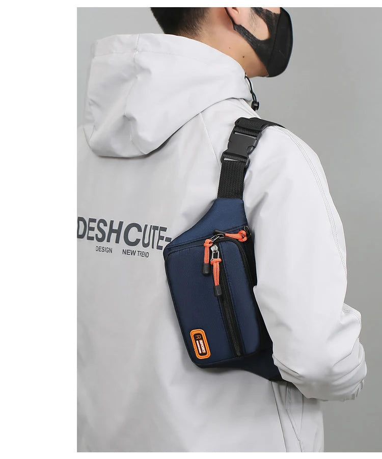 Marsupio da Uomo Impermeabile Unisex Borsa a Tracolla per Corsa e Attività Leggero e Resistente