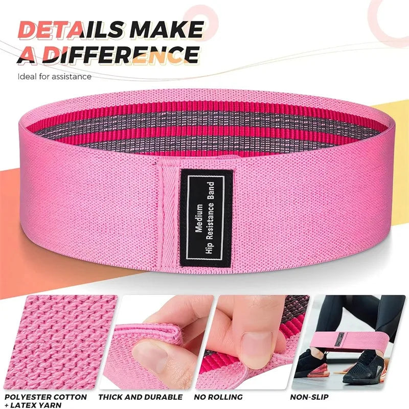 Due Fasce di Resistenza per Allenamento a Casa Unisex Elastiche Potenziano Forza Resistenza e Powerlifting Mobilità