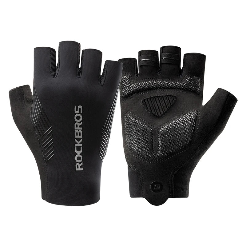 Guanti da Ciclismo RockBros Estivi Traspiranti Antiscivolo Touchscreen per MTB Bici da Strada Corsa Fitness Palestra