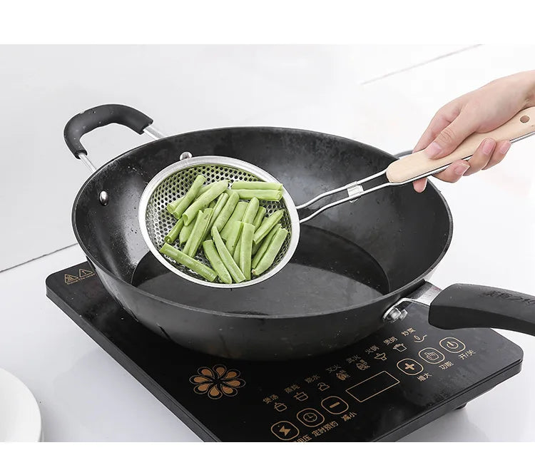 Cucchiaio Per Schiumarola A Maglia Fine In Acciaio Inox Per Colino Spaghetti E Tagliatelle