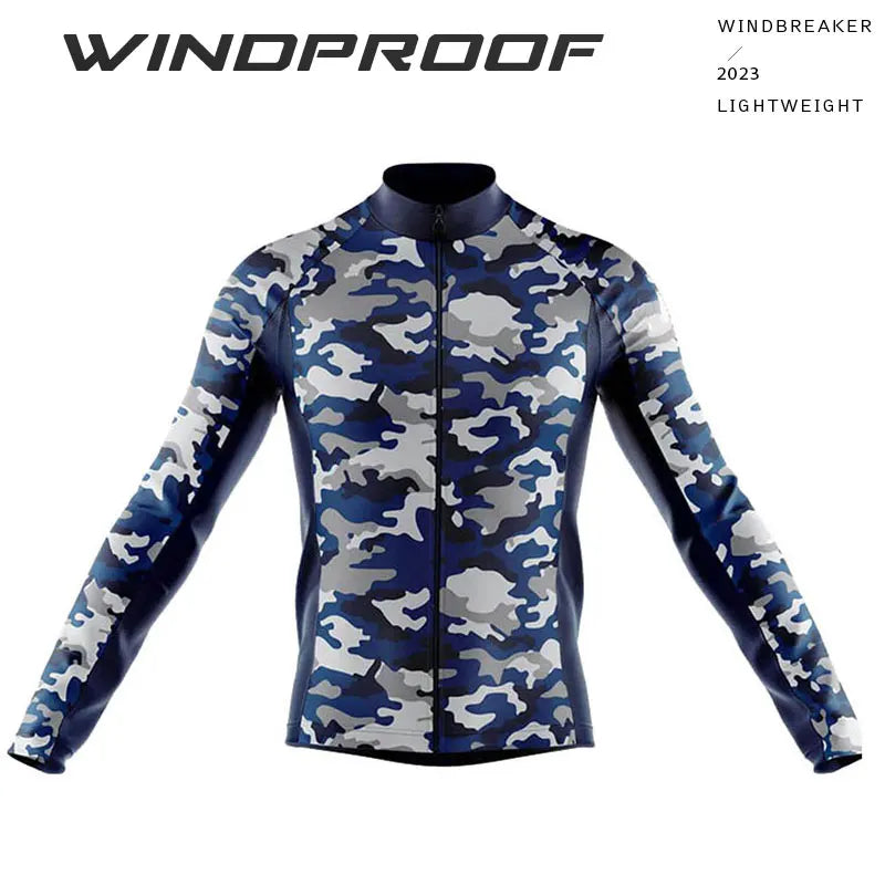 Giacca Ciclismo Antivento A Maniche Lunghe Con Protezione UV Riflettente Per MTB