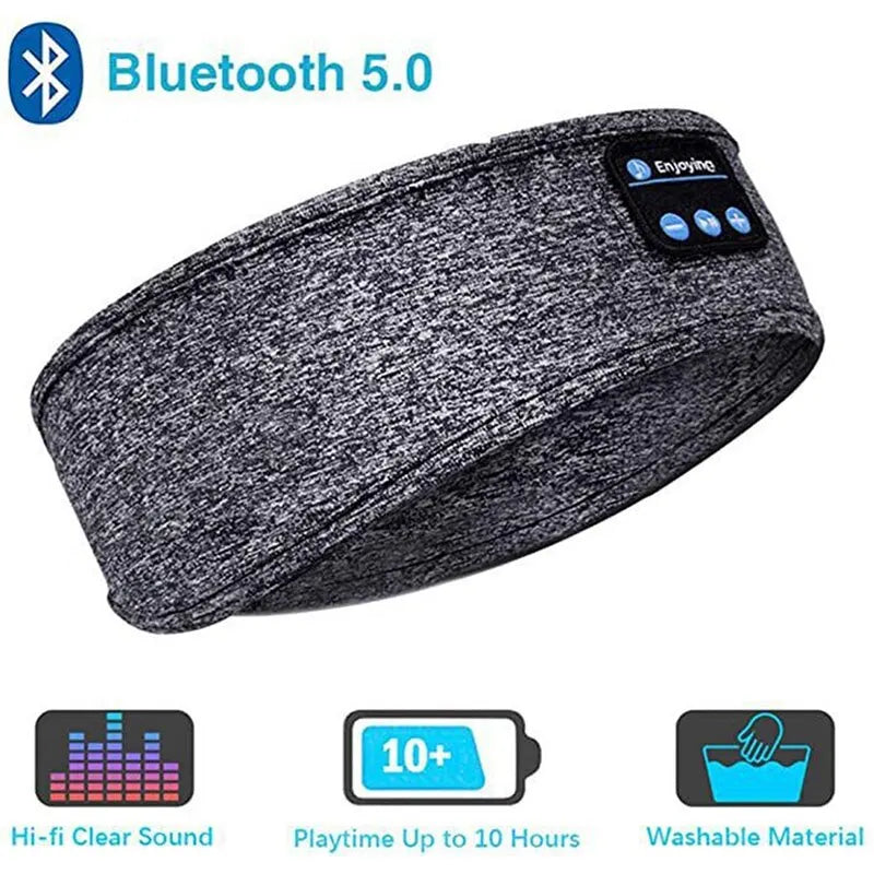 Auricolari Bluetooth Con Fascia Sport Per Dormire Maschera Per Occhi Cuffie Senza Fili Elastiche