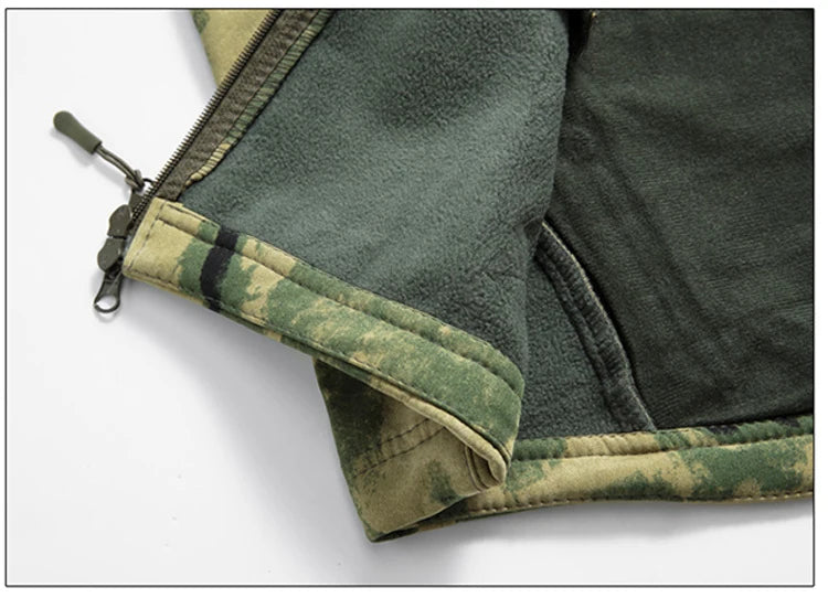 Lurker Giacca Soft Shell Tattica Pelle di Squalo Uomo Impermeabile con Cappuccio Mimetica Esterno da Caccia Autunno