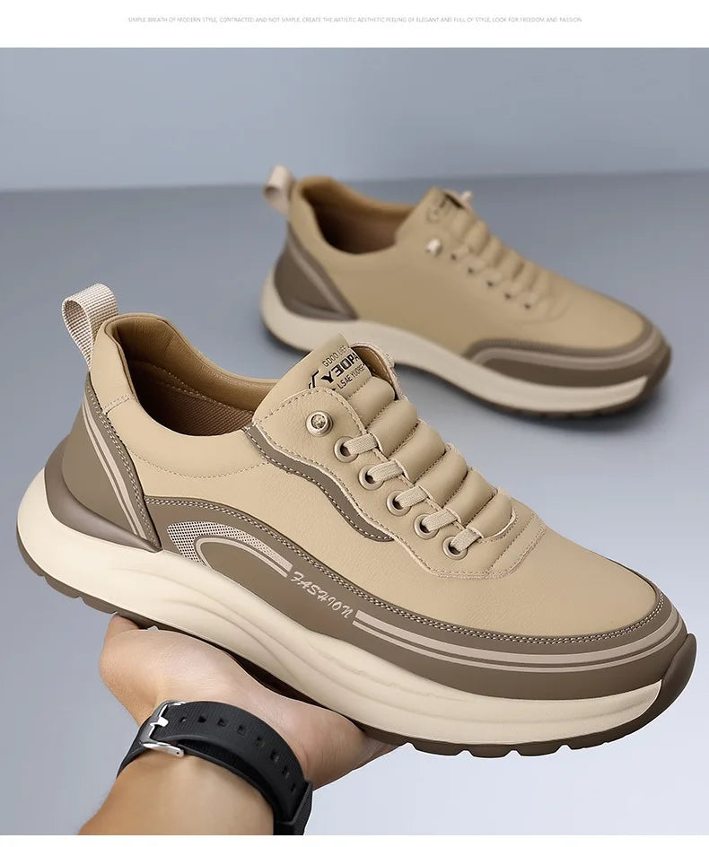 Scarpe Da Uomo Slip On In Pelle Impermeabili Antiscivolo Leggere Traspiranti Mocassini Casual Allingrosso