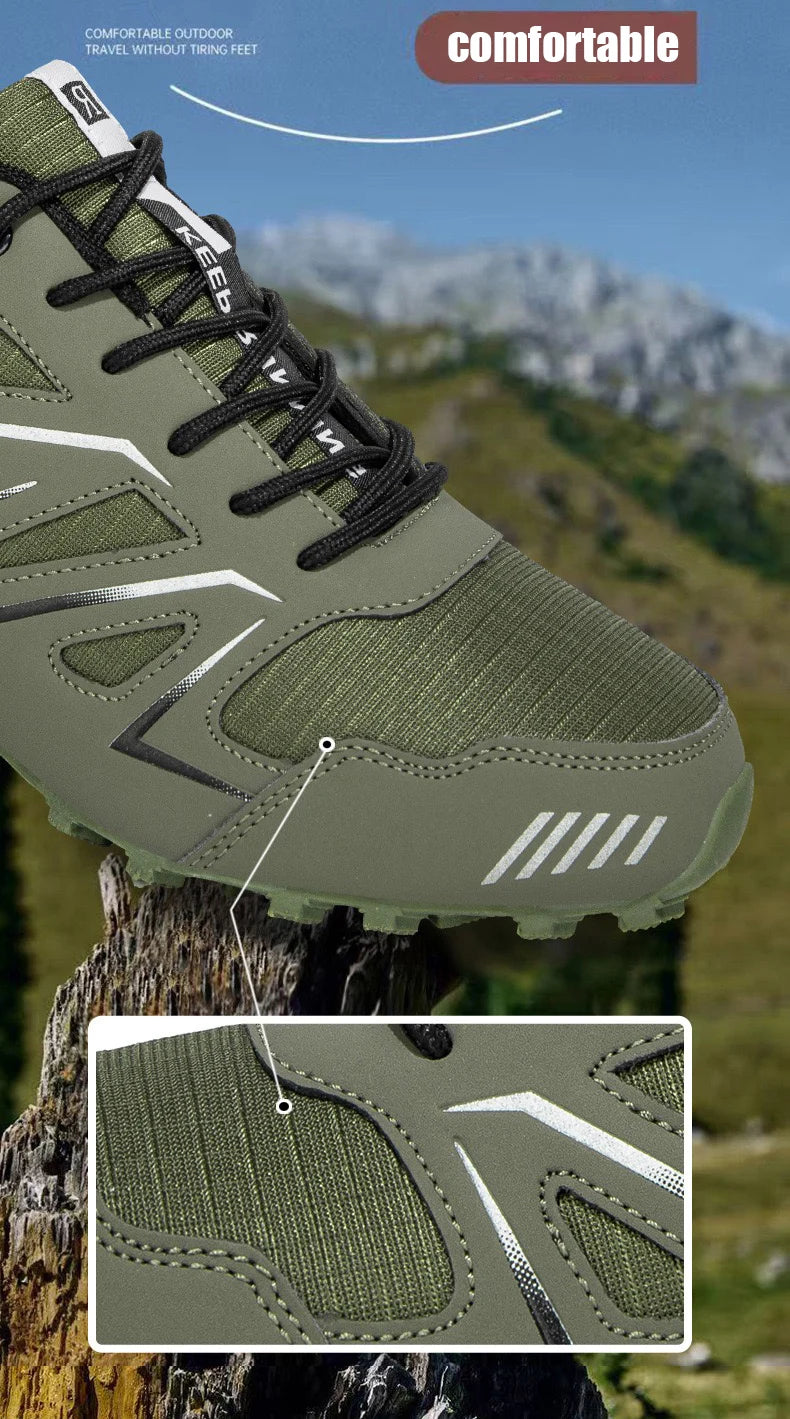 Scarpe Da Trekking Impermeabili Da Uomo Campeggio Arrampicata In Montagna Stivali Tattici Da Caccia Per Bicicletta