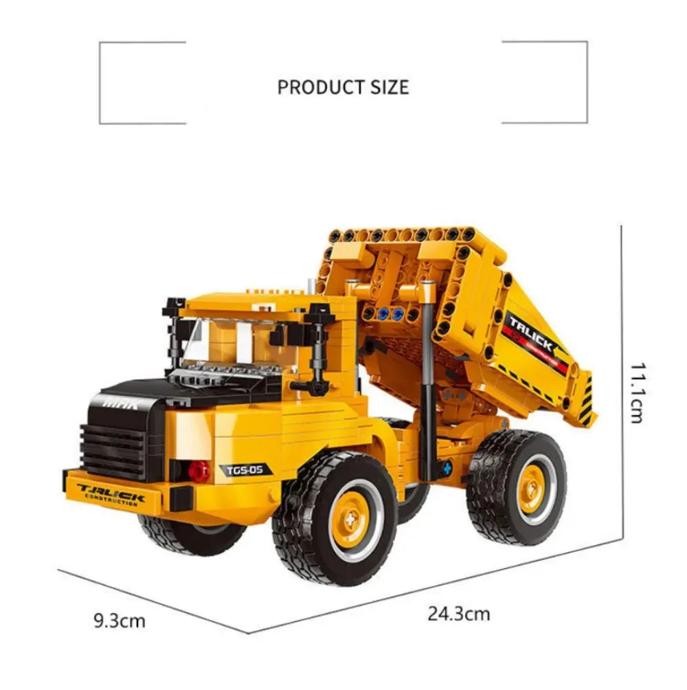 Set Costruzioni Multi Veicoli Caricabatteria Gru Camion Fai Da Te Blocchi Ingegneria Giocattolo Per Bambini