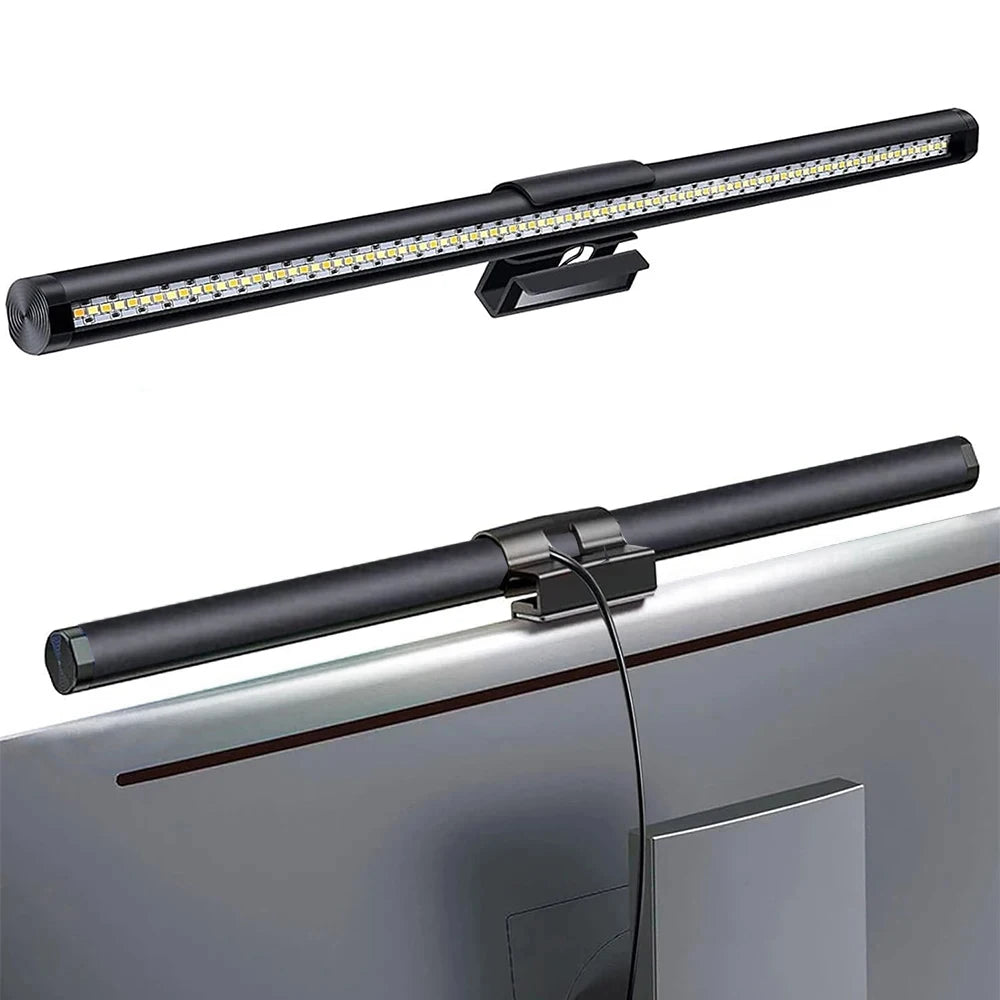 Barra Luminosa LED 44 Cm Per Monitor E Scrivania Con Atmosfera RGB Dimmerabile Ideale Per Studio E Lavoro