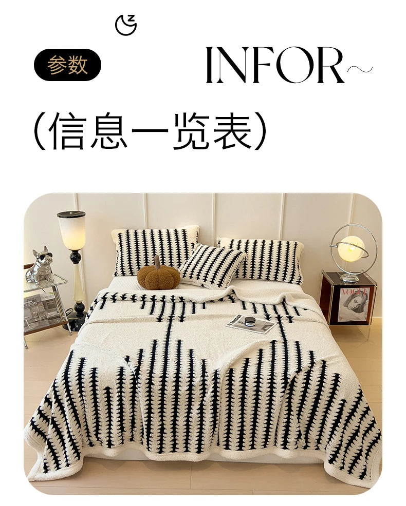 Coperta In Flanella Morbida Multifunzionale Queen Size Antistatica Portatile Per Pisolino Confortevole Delicata