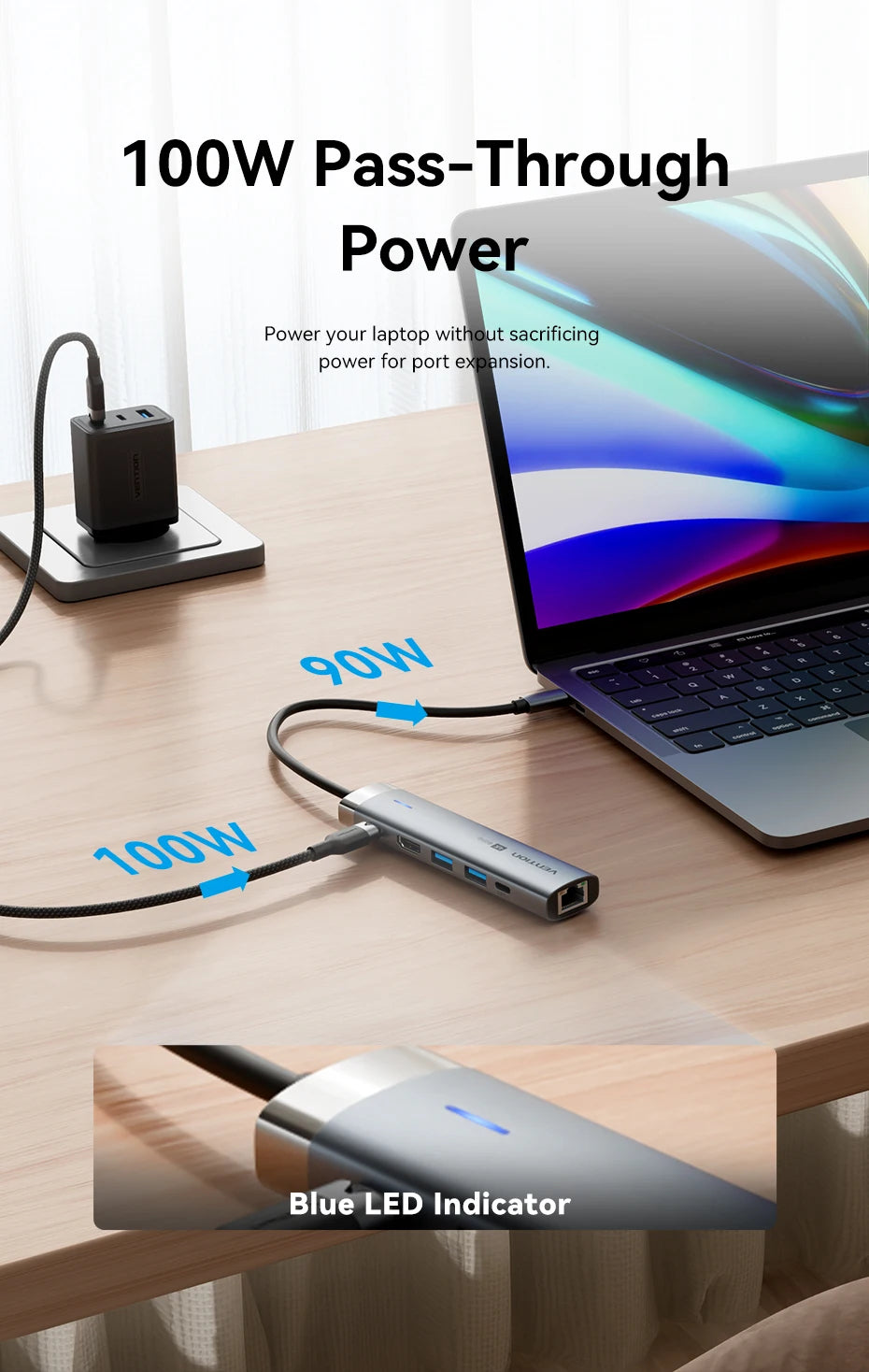 Hub USB C 4K60Hz HDMI RJ45 PD 100W Adattatore Per MacBook iPad Pro Air M2 M1 Samsung USB 3 0