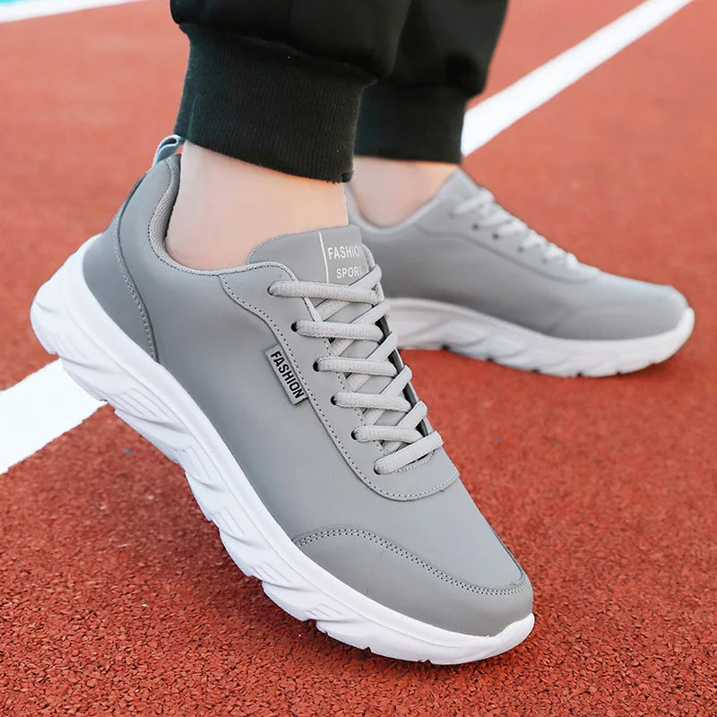 Scarpe Da Uomo In Pelle Traspiranti Da Corsa Scarpe Casual Vulcanizzate Sneakers Per Tempo Libero