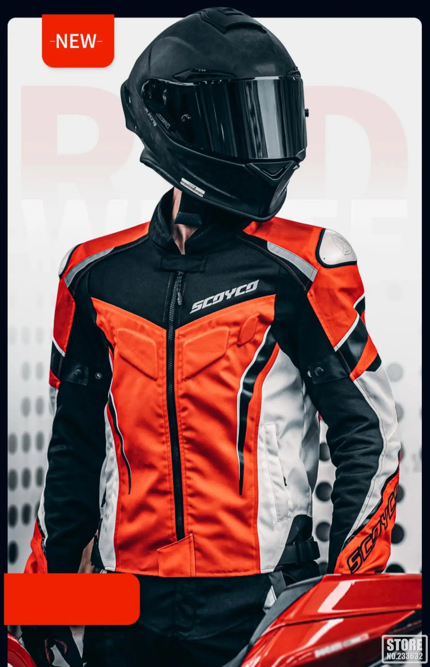 SCOYCO Moto Giacca Impermeabile Anticaduta Traspirante In Rete Con Protezioni Motocross Pantaloni Tuta Uomo