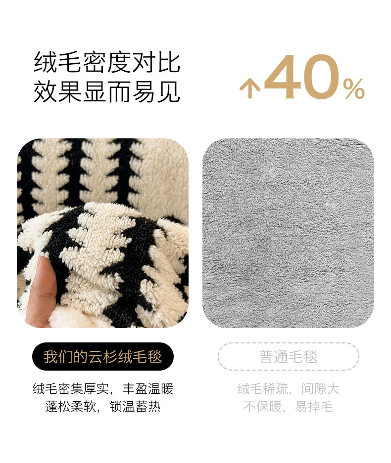 Coperta In Flanella Morbida Multifunzionale Queen Size Antistatica Portatile Per Pisolino Confortevole Delicata