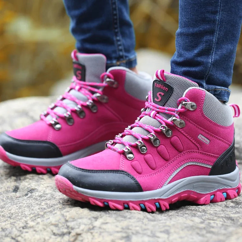 Scarpe Trekking Da Donna All Aperto Con Alta Imbottitura Antiscivolo Sneaker Casual Da Arrampicata