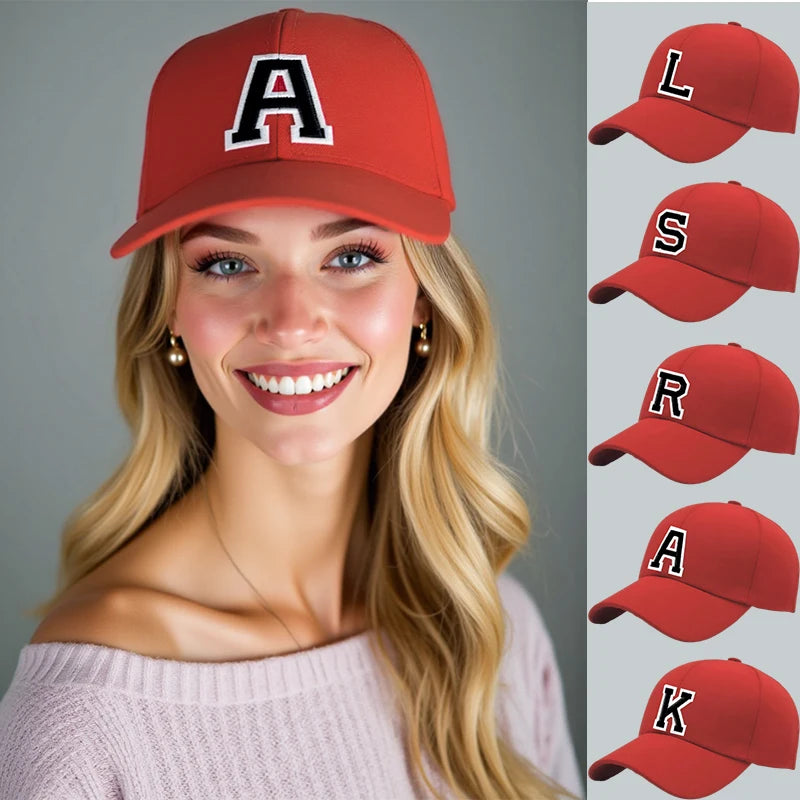Berretto Da Baseball Unisex Ricamato Con 26 Lettere Protezione Solare Traspirante Regolabile Per Primavera Ed Estate