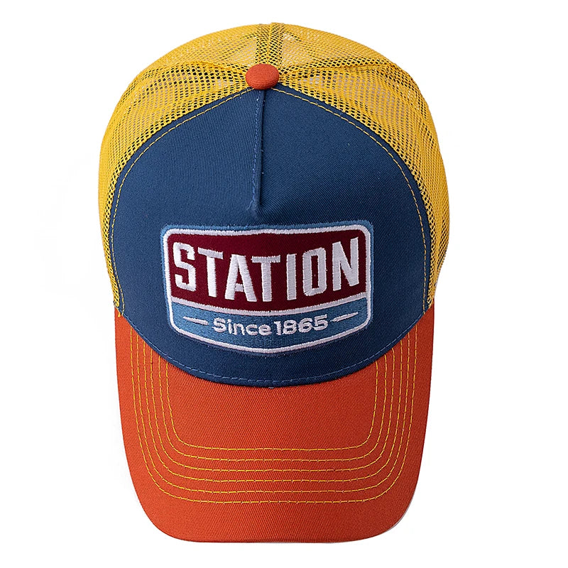 Berretto Trucker Unisex Ventilato Rete Estate Streetwear UP Positive Stazione SA Station