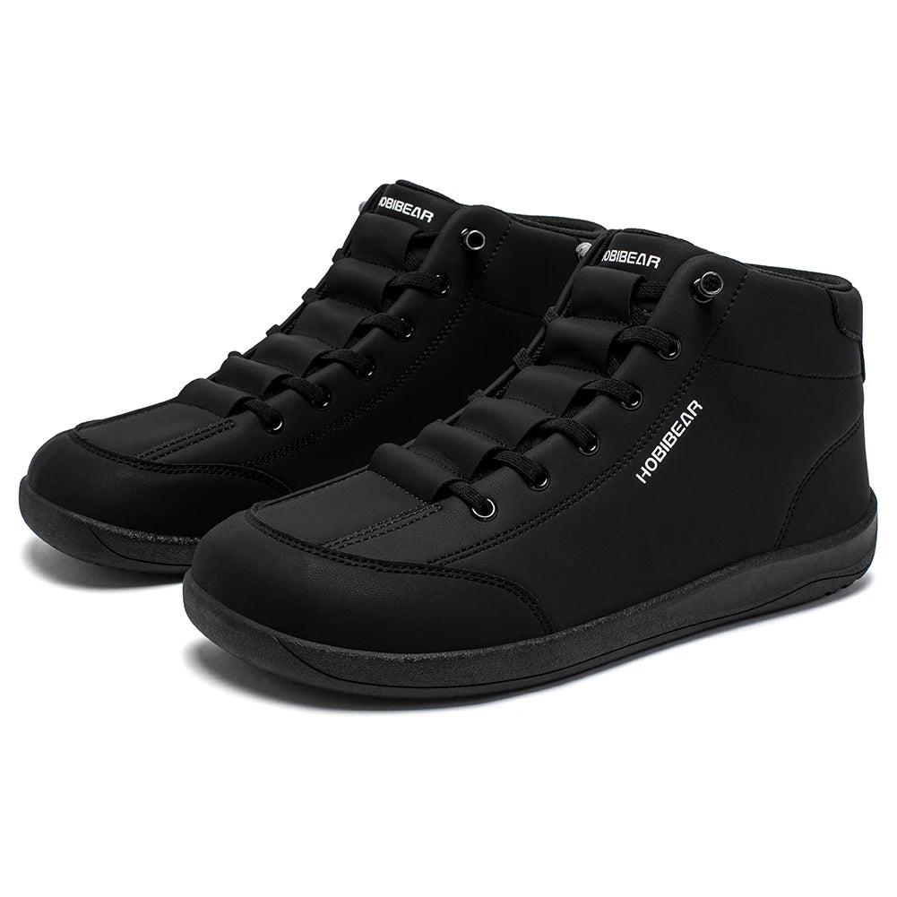 HOBIBEAR Scarpe Mid Top Da Donna Con Punta Larga In Pelle Artificiale Antiscivolo Per Esterno