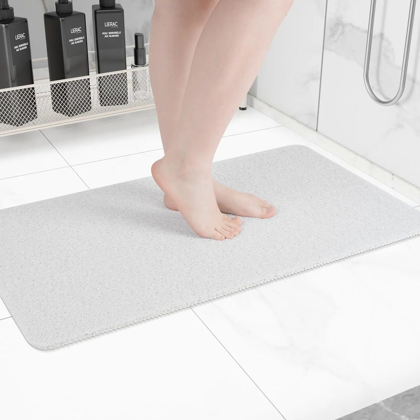 Tappetino Da Doccia Antiscivolo 50x80 Cm Drenabile Lavabile Facile Da Pulire Confortevole Per Bagno Per Famiglie