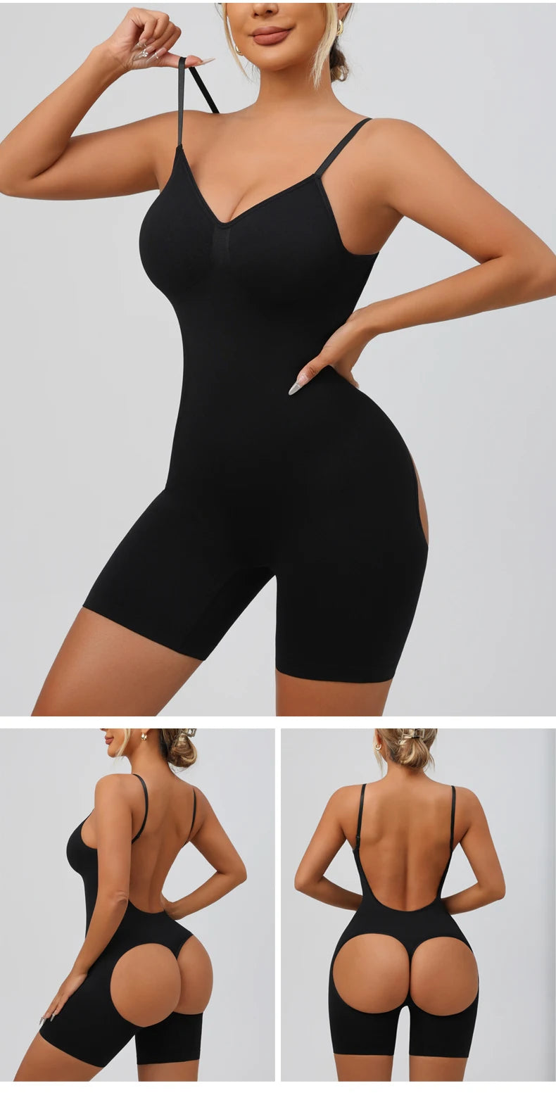 Fajas Colombianas da donna Shapewear Body senza cuciture Sexy controllo della pancia Butt Lifter Coscia più sottile Curve migliorate