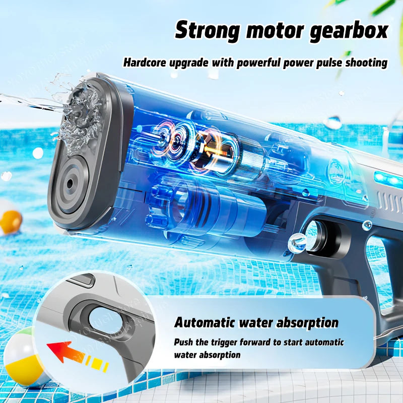 Pistola Giocattolo Ad Acqua Automatica Per Bambini Alta Capacità Serbatoio Regalo Estivo All Aperto
