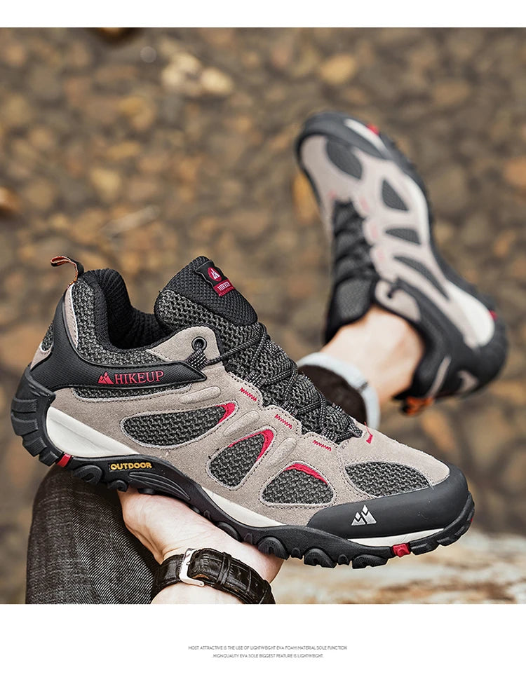 HikeUp Scarpe Da Uomo Traspiranti Antispruzzo Per Trekking All Aperto Alpinismo Sportivo Sneaker