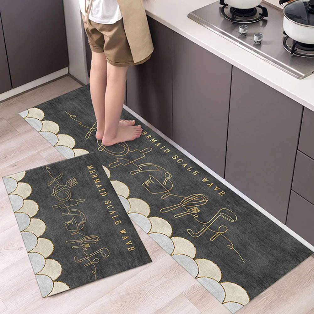 Tappetino Da Cucina Antiscivolo Lungo In Velluto Cristallo Per Soggiorno E Camera Da Letto Zerbino Tappeti Assorbenti