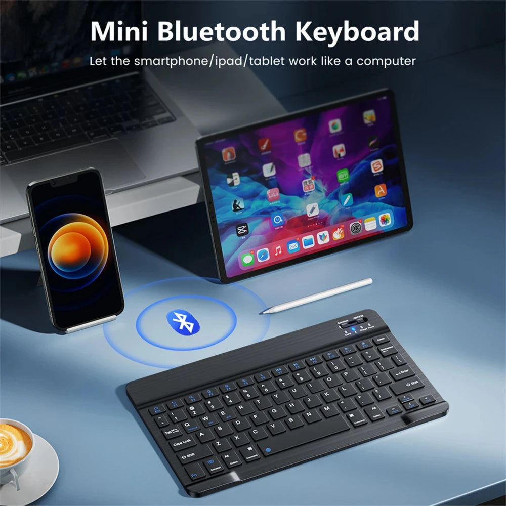 Set Tastiera e Mouse Bluetooth RGB Retroilluminato, Mouse Wireless 2.4G, Tastiera Ricaricabile