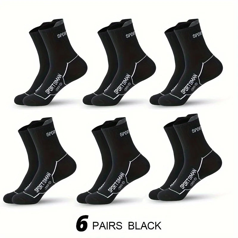 Calzini Corti Da Uomo Per Basket E Corsa Con Rete Traspirante Assorbenti Odori Pack 6 Paia