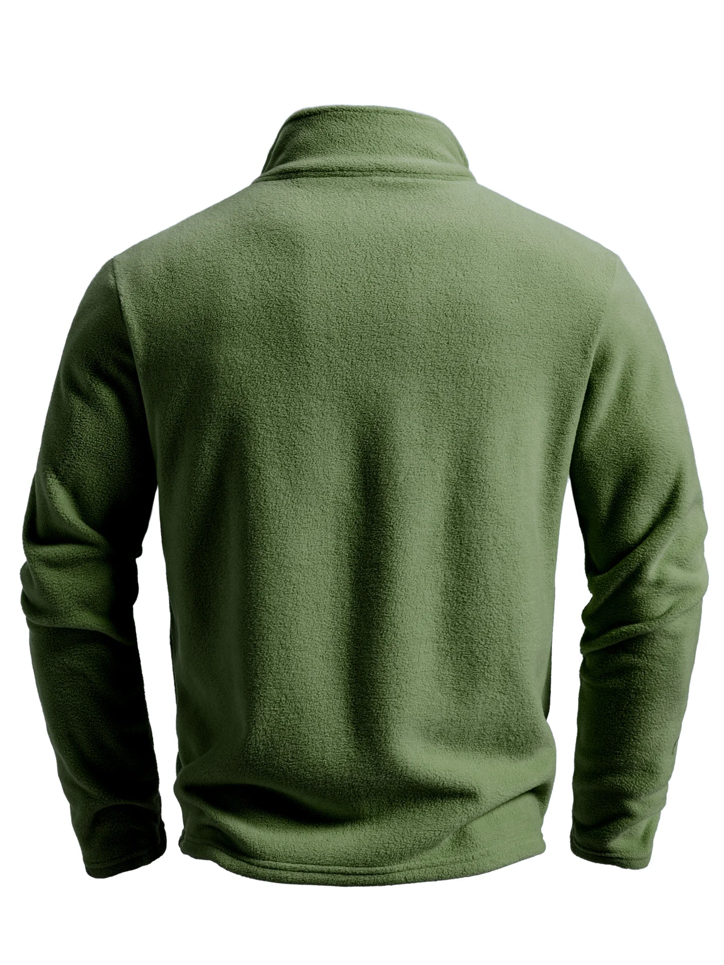 Top Caldo Da Uomo In Pile Tinta Unita Cardigan Con Cerniera Per Tempo Libero All'Aperto Primaverile Autunnale