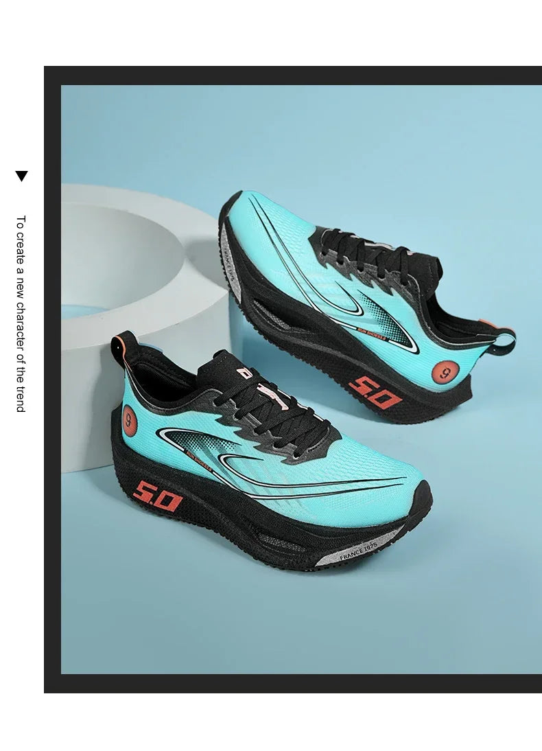 Scarpe Da Corsa 2025 Con Piastra In Carbonio Traspiranti Con Cuscino Di Rimbalzo Leggero Per Maratona Professionale