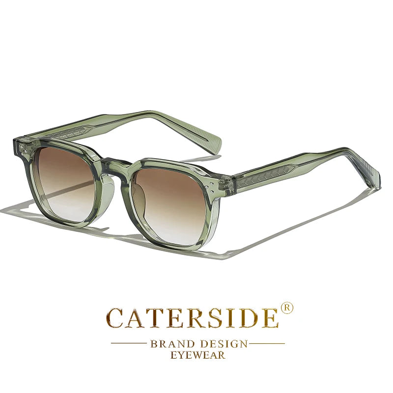 CaterSide Occhiali Da Sole Punk Unisex Con Montatura Quadrata Design Personalizzato Per Viaggi E Feste