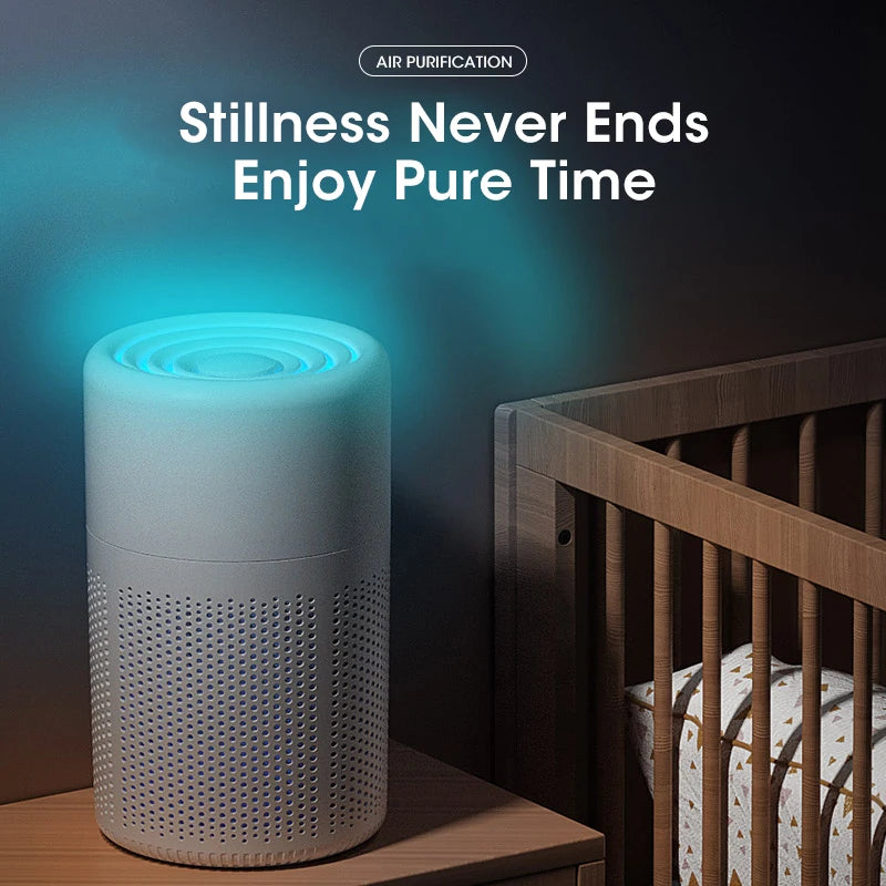 Mini Purificatore D'Aria Da Tavolo Solare Portatile Con Filtro HEPA Deodorante Per Ambienti Rimozione Odori