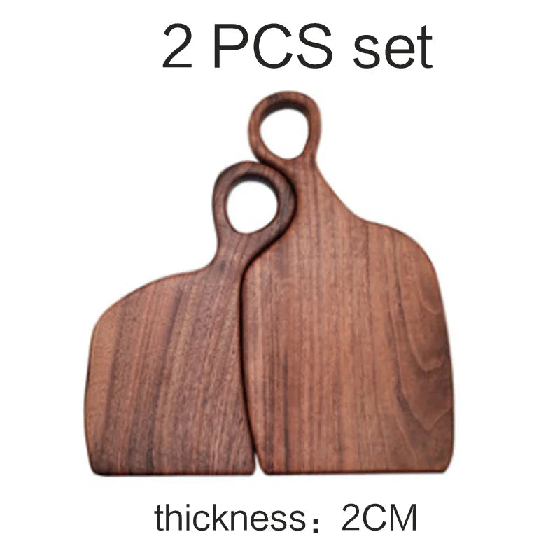Tagliere Da Cucina In Noce Nera Rettangolare Senza Vernice In Legno Piatto Per Pizza Sushi Pane Vassoio Ecologico