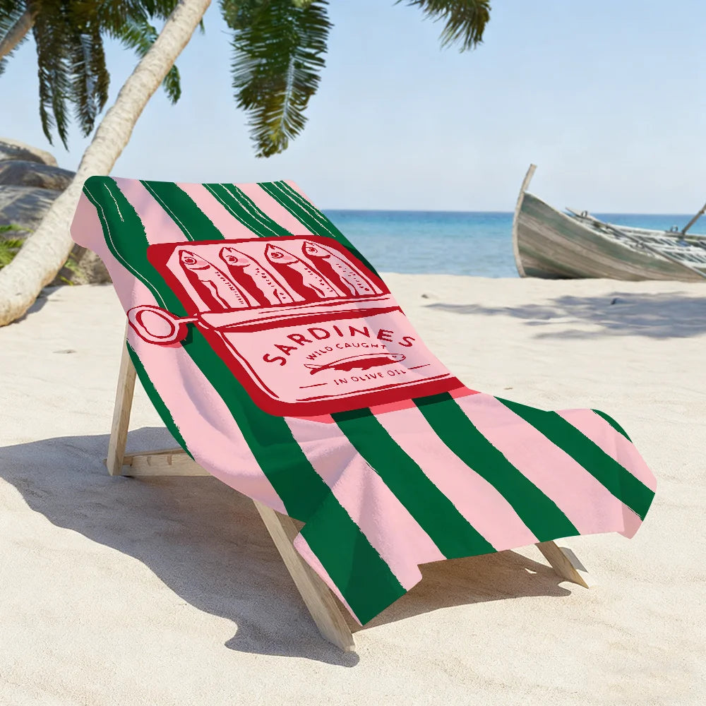 Asciugamano Quick Dry Colorato per Yoga Nuoto Fitness da Spiaggia Morbido e Vivace Design Mare per Sportivi