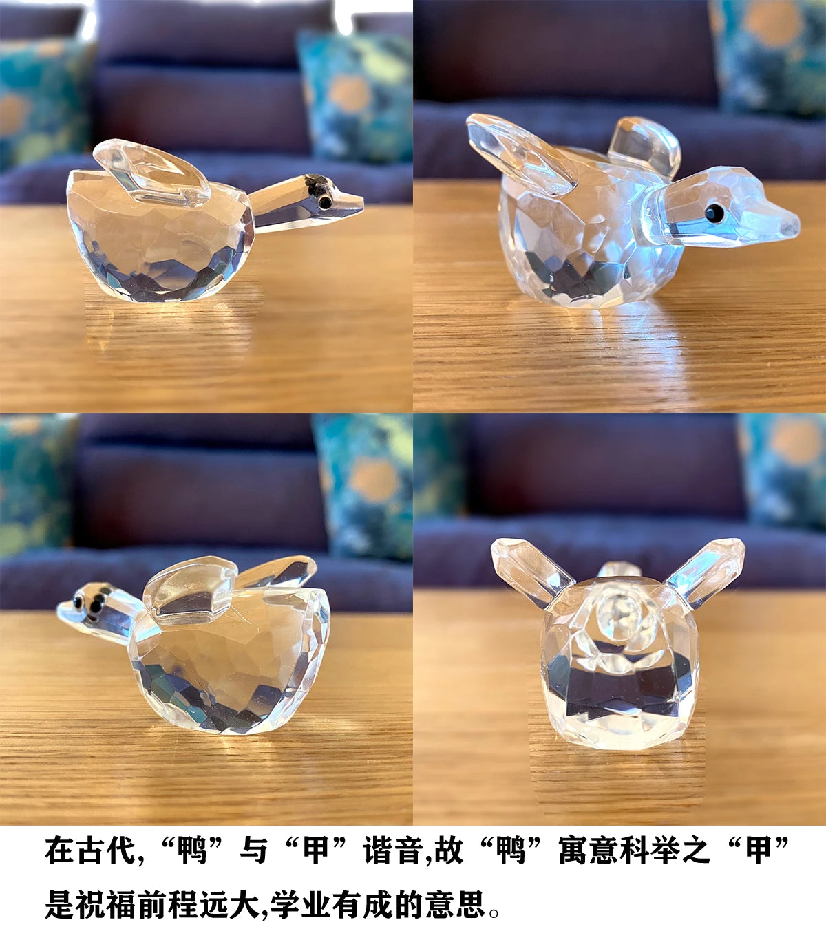 30 Cristallo Trasparente Figurine Animali Carini Scultura in Vetro Decorazioni Ornamento Tavolo Regalo Natale Bambini