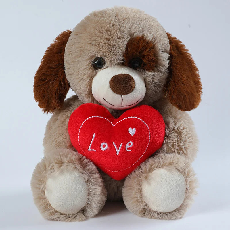 Peluche Orso Cuore Rosso 25 Cm Simpatico Amore Animale Giocattolo Per Amanti Regalo San Valentino