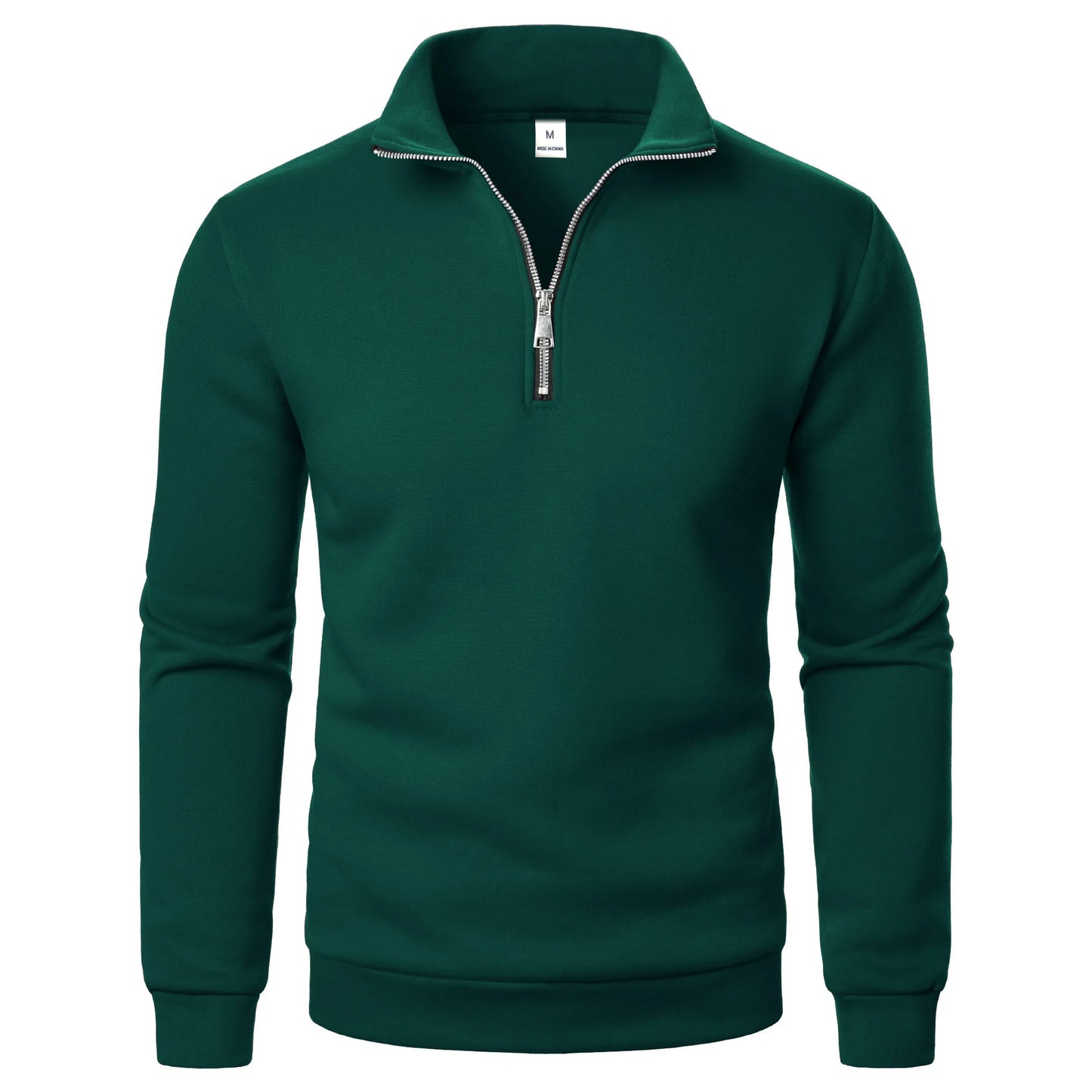 Felpa Con Cappuccio Oversize Da Uomo In Pile Con Mezza Cerniera E Colletto Rialzato Per Primavera E Autunno