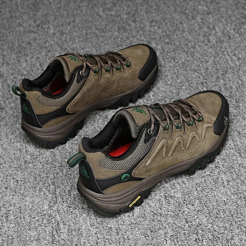 Scarpe Da Trekking Da Uomo In Pelle Hikeup Traspiranti Scarpe Da Ginnastica Da Trekking Turistiche Per Trail E Montagna
