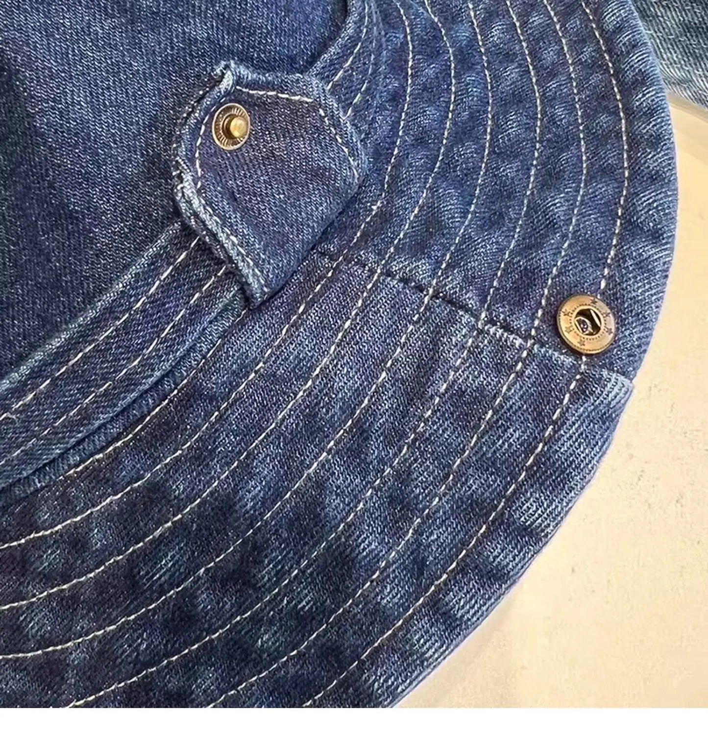 Cappello Pescatore Denim Lavato Vintage Unisex Estivo Protezione UV Per Donna E Uomo Campeggio Western Cowboy