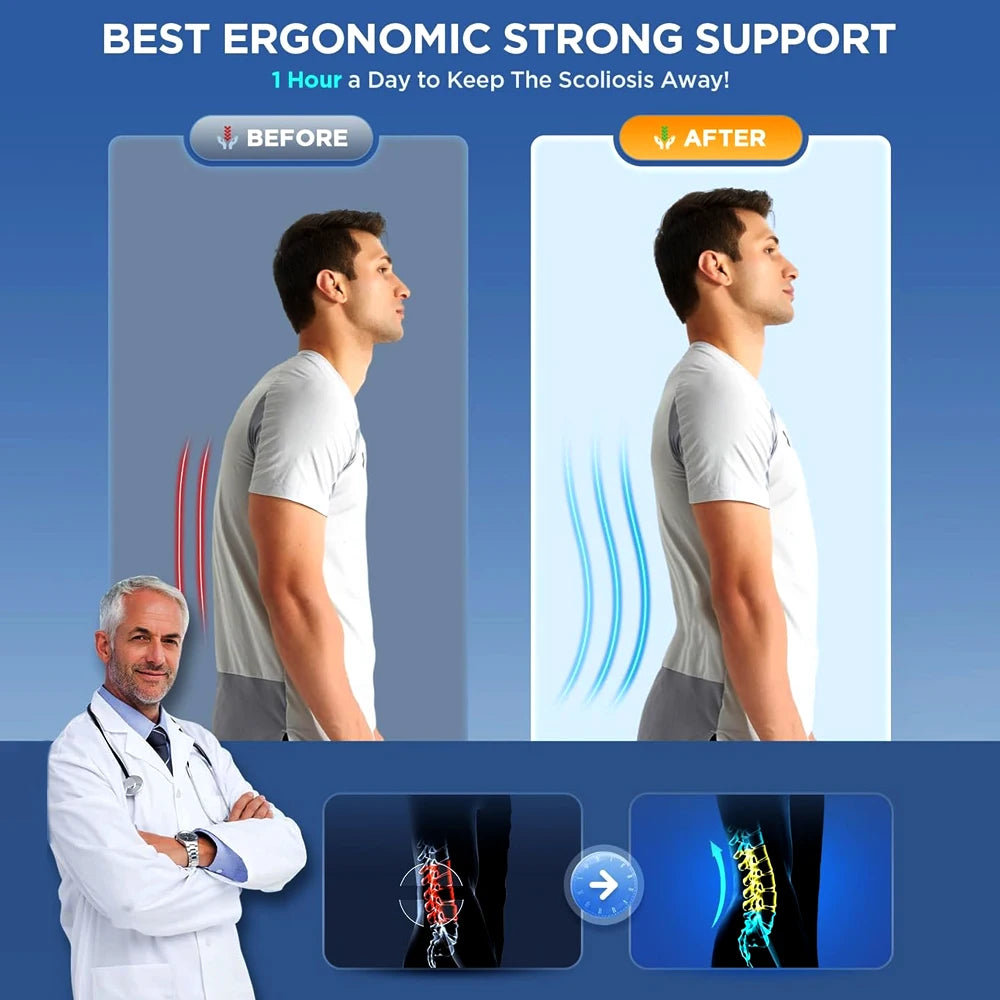 Tutore Lombare 3D Pad Rete Morbido Traspirante Tessuto Per Dolore Lombare Ernia Del Disco Sciatica