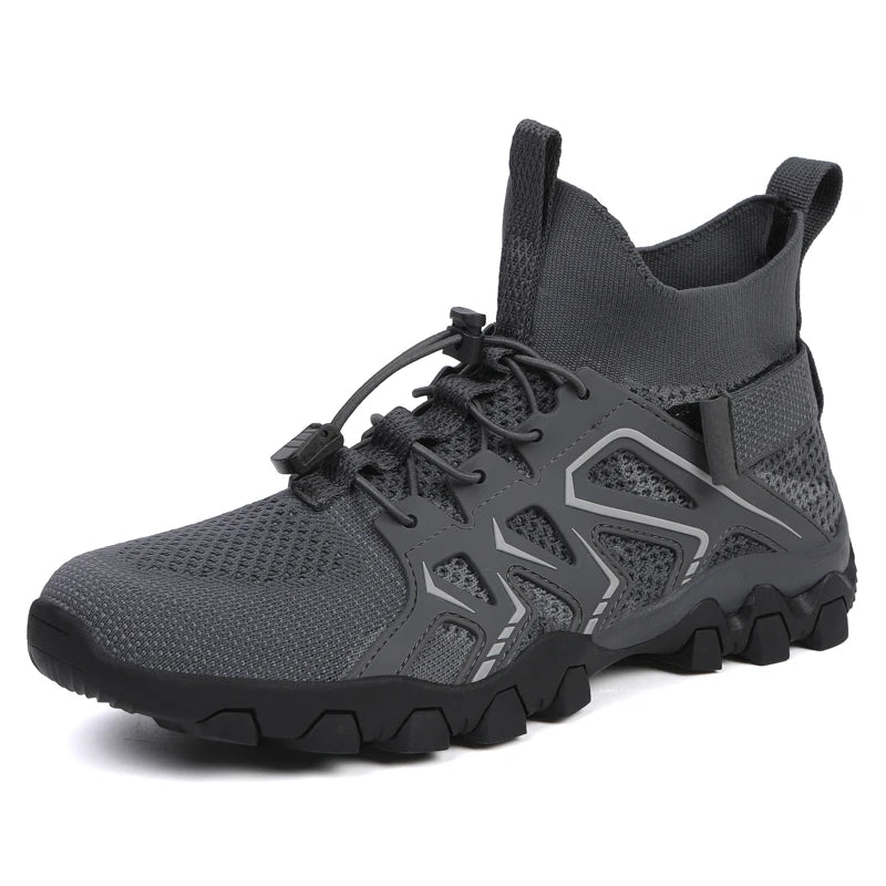 Scarpe Da Acqua Alte Uomo Ad Asciugatura Rapida Traspiranti In Mesh Antiscivolo Per Trekking E Arrampicata Slip On