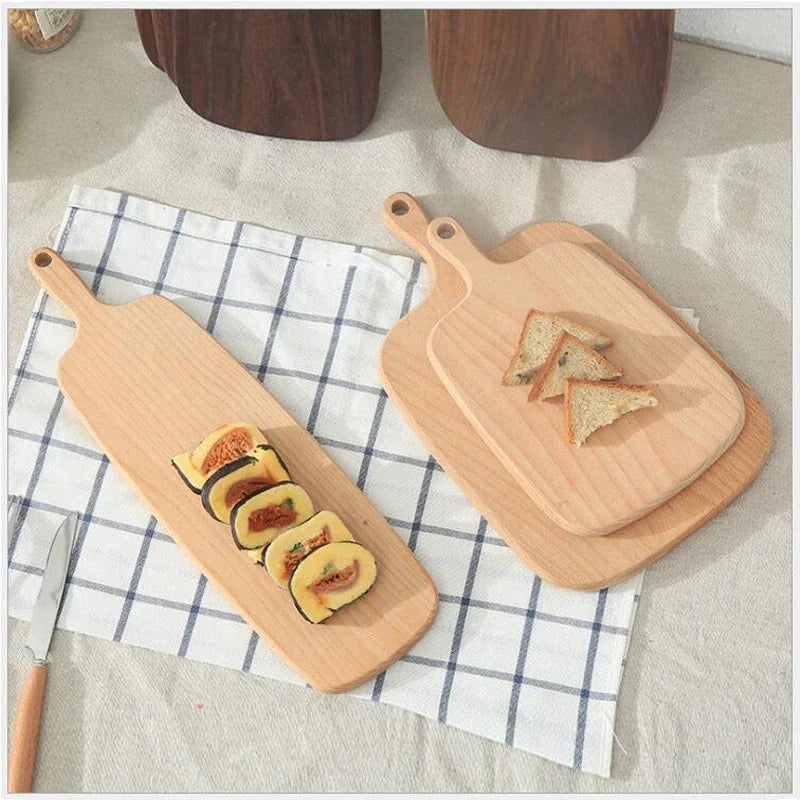 Tagliere Da Cucina In Noce Nera Rettangolare Senza Vernice In Legno Piatto Per Pizza Sushi Pane Vassoio Ecologico